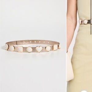 Lele Sadoughi Pearl Station Belt in gold color. Never worn! New without tags